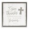 Stupell Industries Give Thanks Religious Proverb Floating Frame By CAD Designs